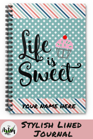 Squeeze the Day Journal, Notebook personalized with name, bible study journal, lined journal, desk planner, motivational journal