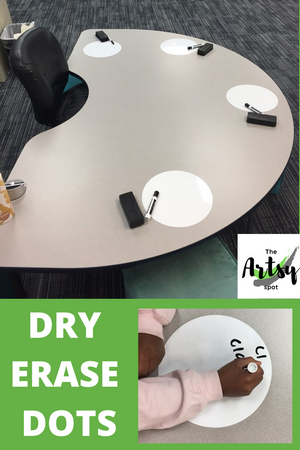 Dry Erase Circles decals for classroom - The Artsy Spot