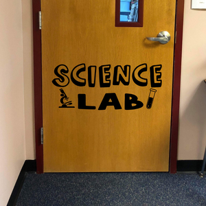 Science Lab Decal, Science classroom decor, Science teacher, Science class decal, Science door decal