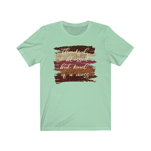 Thankful and blessed but kind of a mess shirt, funny fall shirt for mom, funny fall wife shirt, cute Thanksgiving shirt