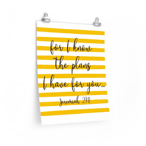 For I know the plans I have for you...Jeremiah 29:11 wall print, Business woman office decor