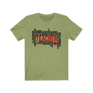 Teacher shirt with word cloud, teacher t-shirt, teacher team shirt, grade level teacher shirt, middle school teacher shirt