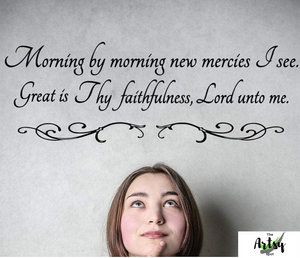 Great is thy Faithfulness Wall Decal - The Artsy Spot
