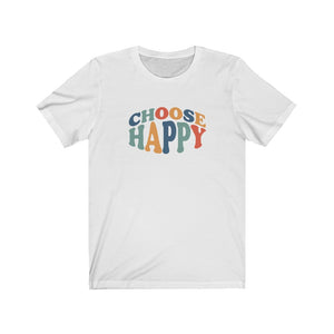 Choose Happy shirt, Groovy t-shirt with positive quote, Boho shirt