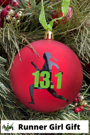 Runner Christmas gift, 13.1 ornament gift for a runner, 26.2 gift, Marathon gift, Tri, Half Marathon gift