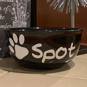 Dog Bowl or Cat Bowl with name