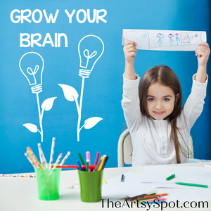 Grow Your Brain decal, Classroom decoration, School Decor
