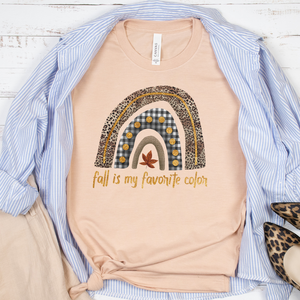 Fall is my favorite color rainbow shirt, Fall t-shirt, Rainbow shirt for Fall