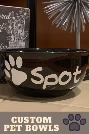 Dog Bowl or Cat Bowl with name