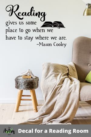 Products Reading gives us some place to go when we have to stay where we are, Reading decor
