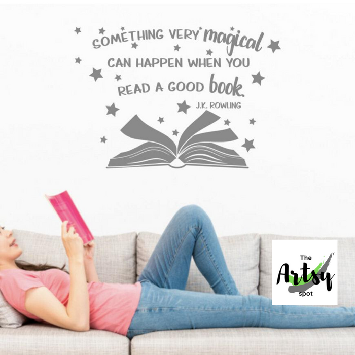 Something Very Magical Can Happen When You Read a Good Book Decal