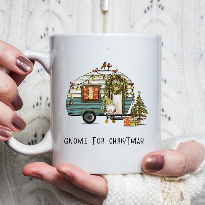 Gnome for Christmas, camper mug