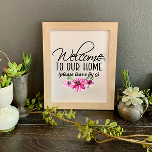 Funny welcome to our home picture, funny newlywed gift