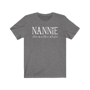 Nannie shirt with kid's names, Custom Nannie shirt, Gift for Nannie, Personalized Nannie shirt, shirt for new Grandma shirt