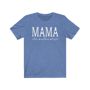 personalized Mama shirt with kid's names, Custom Mom shirt, Gift for mama, shirt for mama, Christmas mom gift