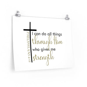 Philippians 4:13 wall print, I can do all things through Christ wall print