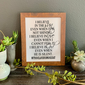 Holocaust quote picture, Holocaust saying gift, Holocaust wall decor