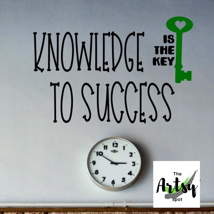 Knowledge is the Key to Success Wall Decal