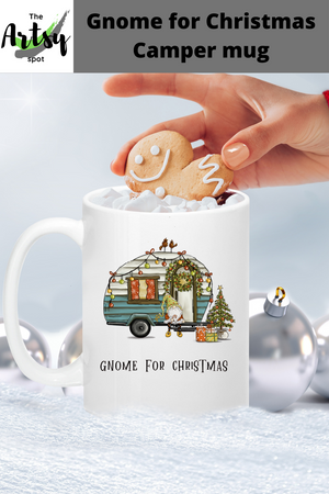 Gnome for Christmas, camper mug, Camper decor, gnome lover gift