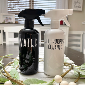 custom bottles with spray pump for cleaning 