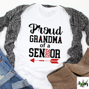 Proud grandma of a 2021 senior shirt, grandma of a graduate shirt,  grandma graduation shirt, graduation shirt for grandma, Senior family photo shirt
