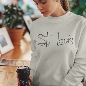Cute St. Louis sweatshirt, Cute St. Louis shirt, St. Louis apparel, St. Louis gift, Saint Louis apparel, Unisex Crewneck Sweatshirt