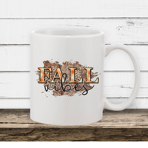 Fall vibes mug for fall, 11 oz fall coffee mug, cute mug for fall, cute fall coffee cup,  cute fall gift for a friend