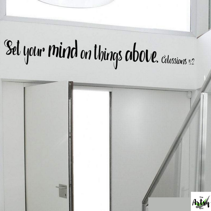 Set Your Mind on Things Above Decal