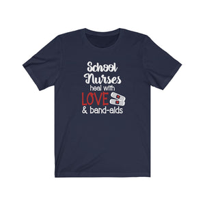 School nurses heal with love and bandaids shirt, School Nurse shirt, The Artsy Spot