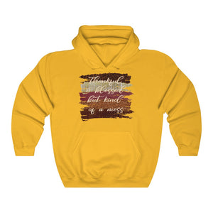Thankful and blessed but kind of a mess hoodie, funny fall hoodie, funny wife gift for fall
