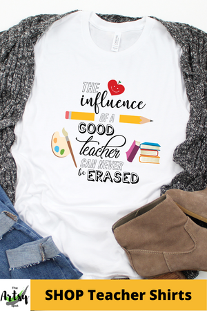 cute teacher shirt with positive teacher quote
