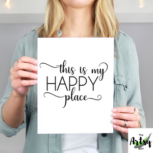 This is my Happy place print-The Artsy Spot