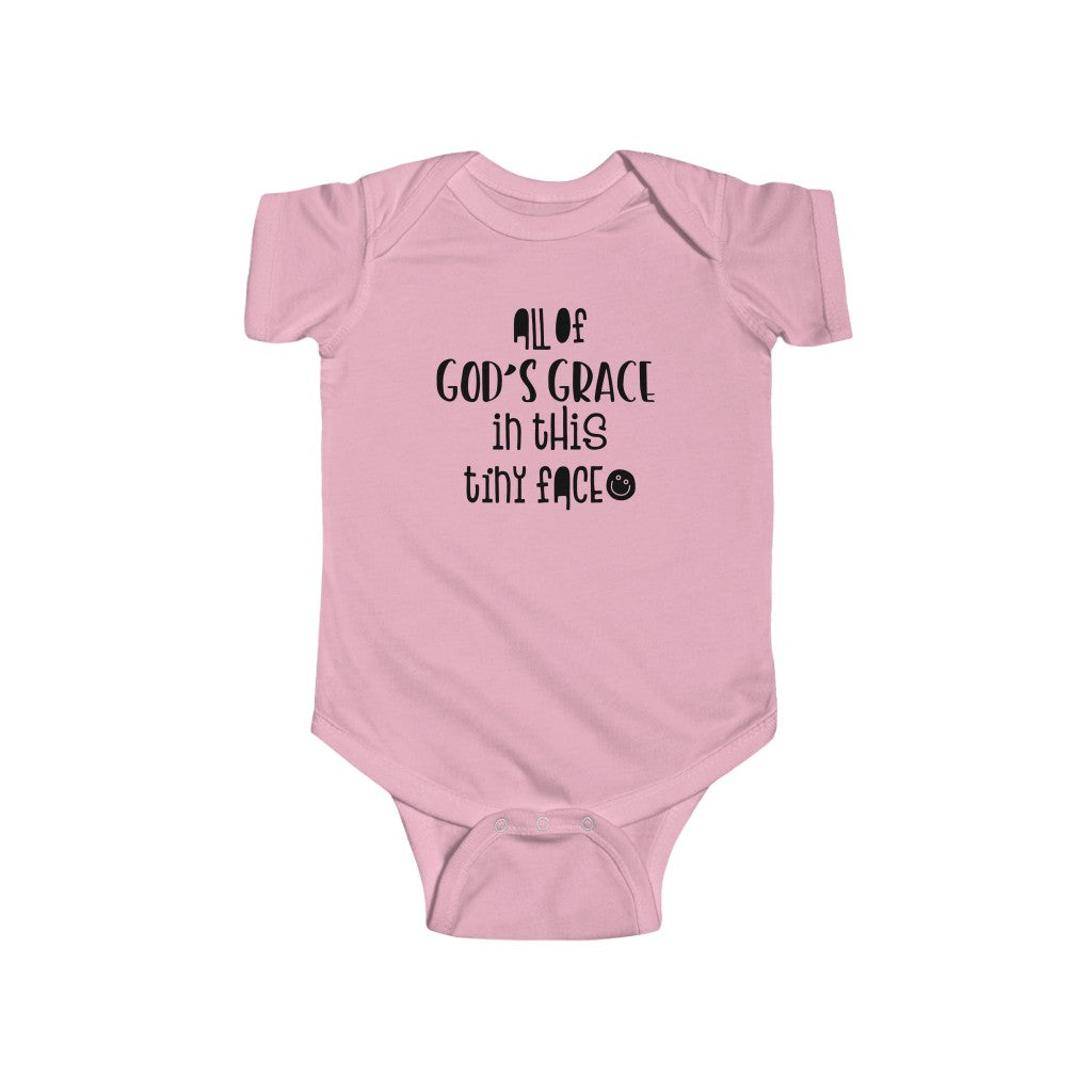 All Of Gods Grace in One Tiny Face Costume Baby Bodysuit