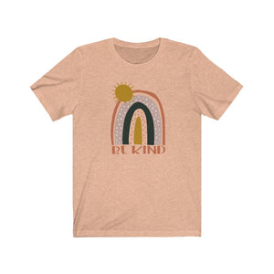 Be Kind shirt, Be Kind rainbow shirt, neutral rainbow shirt, unisex shirt with rainbow, be kind teacher shirt