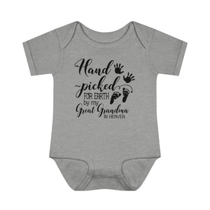 Hand-picked for Earth by my great grandma in heaven onesie, memorial baby gift