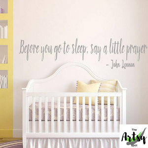Before You Go to Bed Say a Little Prayer Wall Decal
