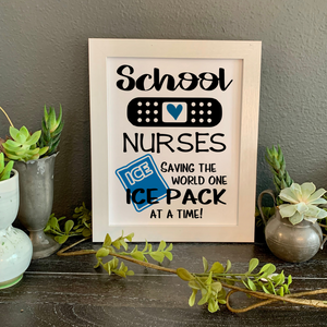 School Nurses sign, Funny school nurse wall decor, cute school nurse gift