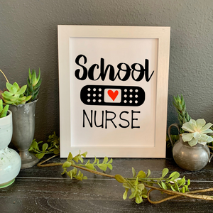  School nurse picture, School Nurse Appreciation gift, School Nurse wall decor, picture for Nurse office