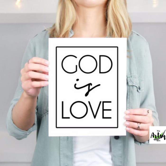 God is Love Print