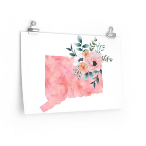 Connecticut Home State Print - The Artsy Spot
