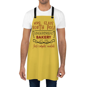 Mrs. Claus' North Pole Gingerbread Bakery, Christmas apron for a Christmas gift