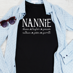 Nannie shirt with kid's names, Custom Nannie shirt, Gift for Nannie, Personalized Nannie shirt, shirt for Nannie, Gift for Nannie