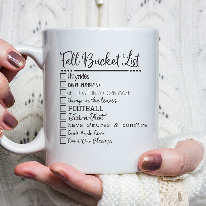 Fall Bucket List Coffee mug