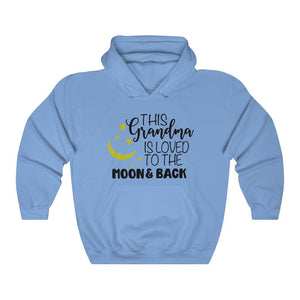 This Grandma is loved to the moon and back hoodie, Grandma birthday gift