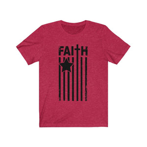 Faith Flag Shirt, black text - The Artsy Spot