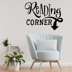 Reading corner decal, Classroom reading nook, reading corner decor