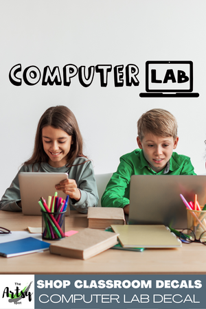 Computer Lab decal, Technology Classroom door Decal, Computer Lab Decor ...
