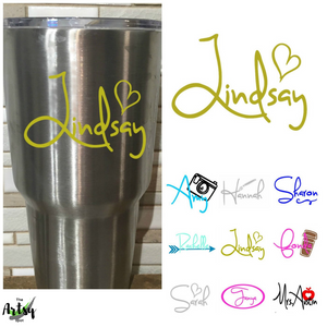 Decal for Yeti Cups - Stickers for Vinyl Tumbler - Personalized