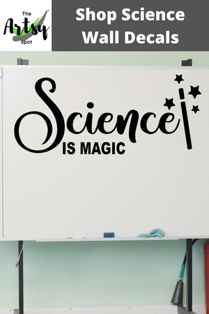 Science Decal, Science is Magic decal, Science classroom door decal with Magic theme, Science magic theme decal, Science teacher decal