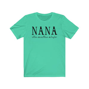 Personalized Nana shirt with grandkid's names, Custom Nana shirt, Gift for Nana, shirt for new Grandma, Mother's day gift